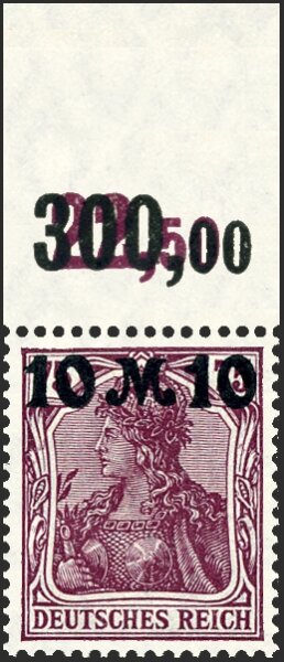 Inflation 1921 Mi.-Nr. 157 II P OR Oberrand - postfrisch