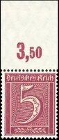 Inflation 1921 Mi.-Nr. 158 P OR Oberrand - postfrisch