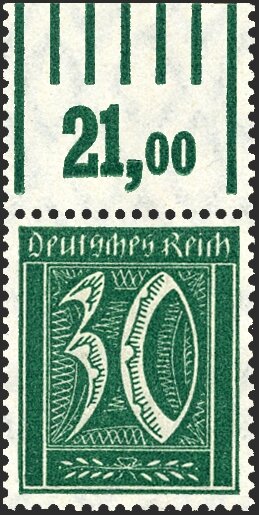 Inflation 1921 Mi.-Nr. 162 W OR Oberrand - postfrisch