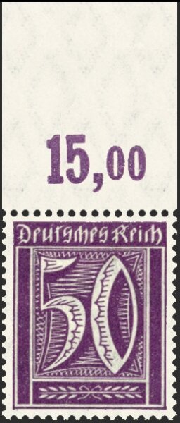 Inflation 1921 Mi.-Nr. 164 P OR Oberrand - postfrisch