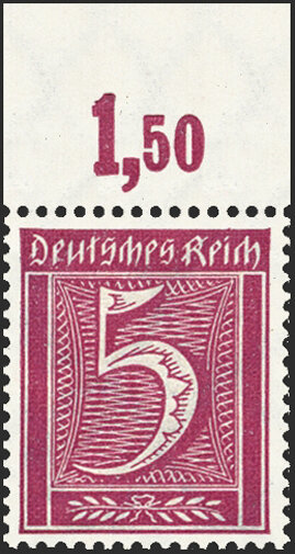 Inflation 1921 Mi.-Nr. 177 P OR Oberrand - postfrisch