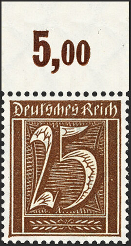 Inflation 1921 Mi.-Nr. 180 P OR Oberrand - postfrisch
