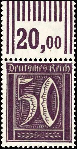 Inflation 1921 Mi.-Nr. 183 b W OR 373 Oberrand - postfrisch