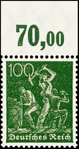 Inflation 1921 Mi.-Nr. 187 b P OR Oberrand - postfrisch