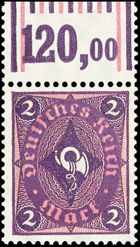 Inflation 1921 Mi.-Nr. 191 W OR Oberrand - postfrisch