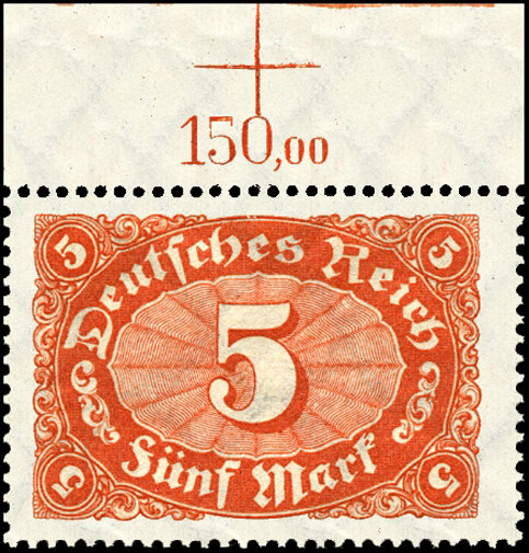 Inflation 1921 Mi.-Nr. 194 c P OR Oberrand - postfrisch