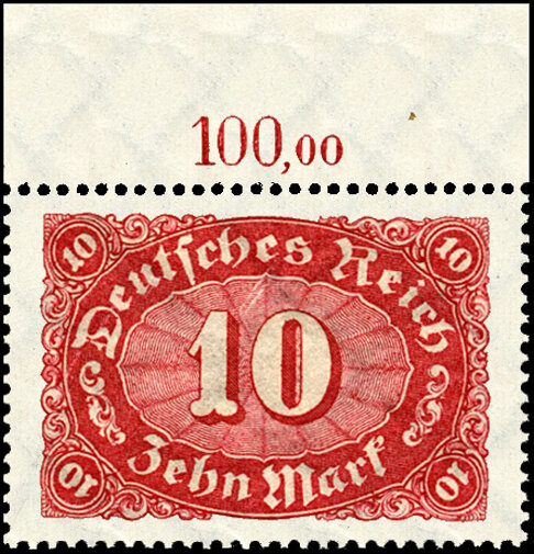 Inflation 1921 Mi.-Nr. 195 P OR Oberrand - postfrisch
