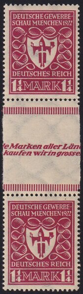 Inflation 1922 Mi.-Nr. 199 ZS - postfrisch