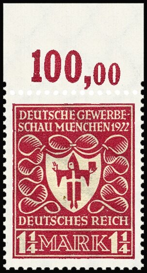 Inflation 1922 Mi.-Nr. 199 d P OR Oberrand - postfrisch geprüft
