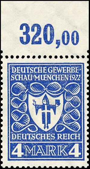 Inflation 1922 Mi.-Nr. 202 P OR Oberrand - postfrisch
