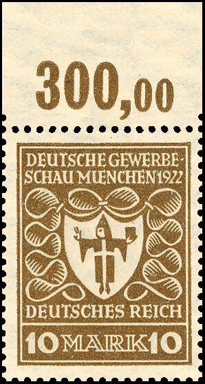 Inflation 1922 Mi.-Nr. 203 a P OR Oberrand - postfrisch