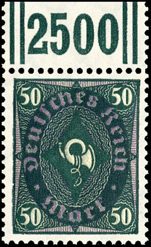 Inflation 1922 Mi.-Nr. 209 W a OR 060/292 Oberrand - postfrisch