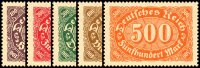 Inflation 1922 Mi.-Nr. 219-223 - postfrisch