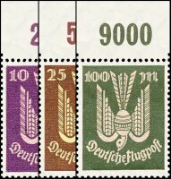 Inflation 1923 Mi.-Nr. 235-37 P OR -  postfrisch