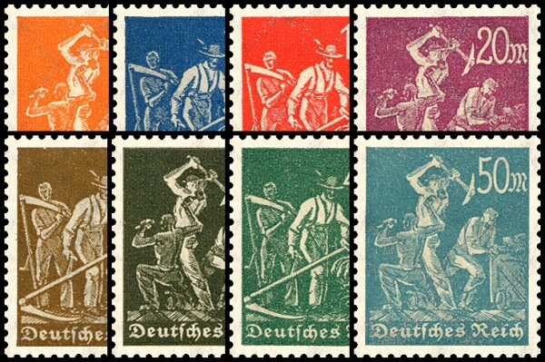 Inflation 1922 Mi.-Nr. 238-245 - postfrisch