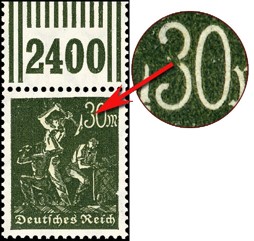 Inflation 1922 Mi.-Nr. 243 a W OR -  postfrisch