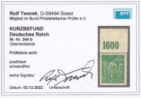 Inflation 1922 Mi.-Nr. 244 b P OR Befund -  postfrisch