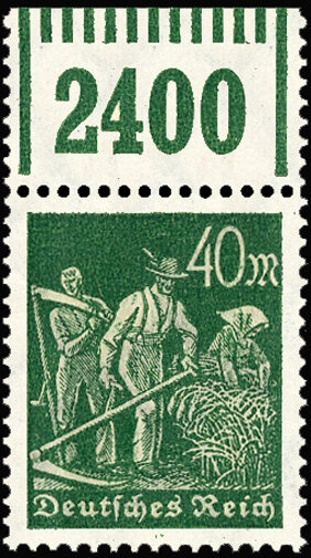 Inflation 1922 Mi.-Nr. 244 b W OR 1111 Oberrand -  postfrisch
