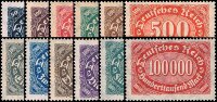 Inflation 1922 Mi.-Nr. 246-257 - postfrisch