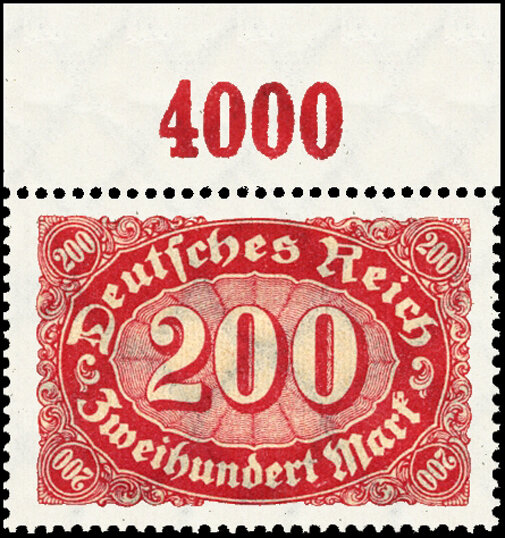 Inflation 1922 Mi.-Nr. 248 c P OR Oberrand - postfrisch geprüft