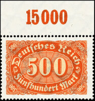 Inflation 1922 Mi.-Nr. 251 P OR Oberrand - postfrisch
