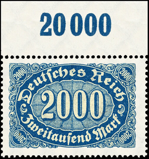Inflation 1922 Mi.-Nr. 253 a P OR Oberrand - postfrisch