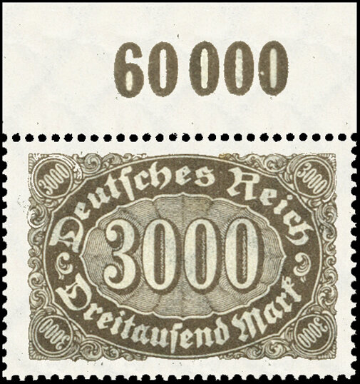 Inflation 1922 Mi.-Nr. 254 c P OR Oberrand - postfrisch geprüft