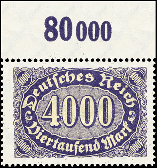Inflation 1922 Mi.-Nr. 255 P OR - postfrisch