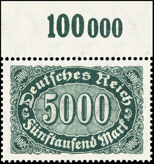 Inflation 1922 Mi.-Nr. 256 a P OR - postfrisch geprüft