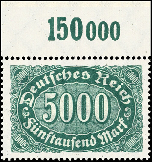 Inflation 1922 Mi.-Nr. 256 c P OR Oberrand - postfrisch geprüft
