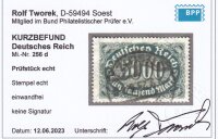 Deutsches Reich 1922 Mi.-Nr. 256 d - gestempelt geprüft