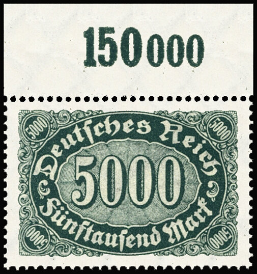 Inflation 1922 Mi.-Nr. 256 d P OR - postfrisch geprüft