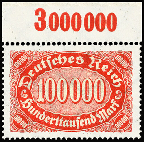 Inflation 1922 Mi.-Nr. 257 P OR Oberrand - postfrisch