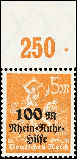 Inflation 1923 Mi.-Nr. 258 P OR - postfrisch