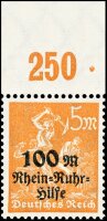 Inflation 1923 Mi.-Nr. 258 P OR Oberrand - postfrisch