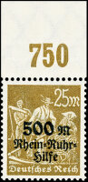 Inflation 1923 Mi.-Nr. 259 P OR Oberrand - postfrisch