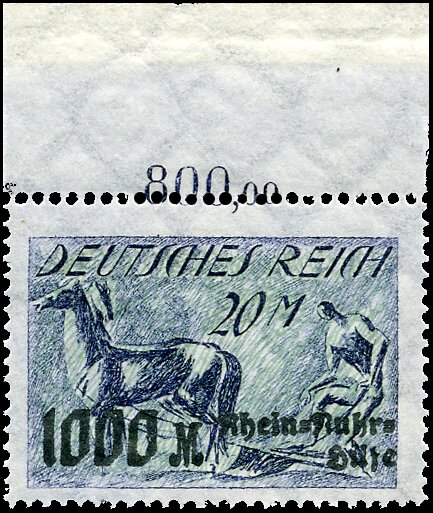 Inflation 1923 Mi.-Nr. 260 P OR - postfrisch