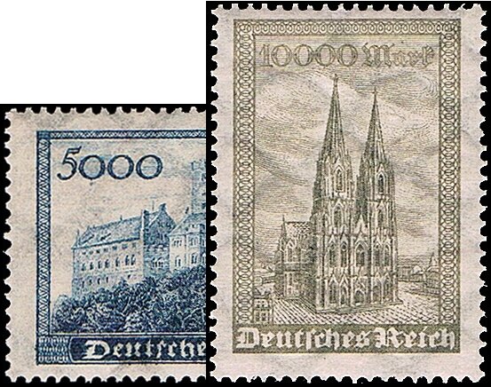 Inflation 1923 Mi.-Nr. 261-262 - postfrisch