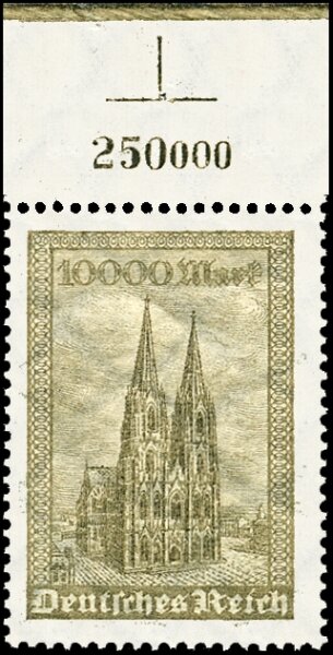 Inflation 1923 Mi.-Nr. 262 a P OR - postfrisch