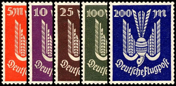 Inflation 1923 Mi.-Nr. 263-267 - postfrisch
