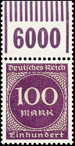 Inflation 1923 Mi.-Nr. 268 a W OR 1111 Oberrand - postfrisch