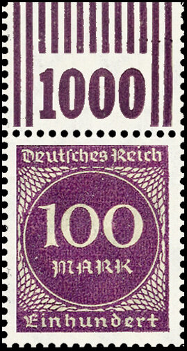 Inflation 1923 Mi.-Nr. 268 a W OR 292 Oberrand - postfrisch