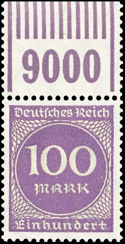 Inflation 1923 Mi.-Nr. 268 b W OR 1111 Oberrand - postfrisch