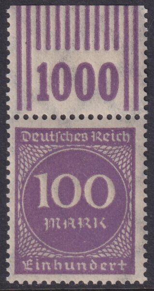 Inflation 1923 Mi.-Nr. 268 b W OR 292 Oberrand - postfrisch