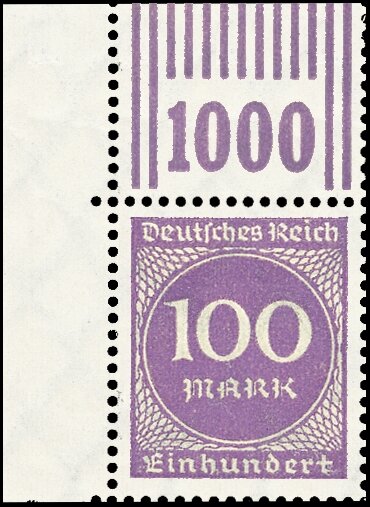 Inflation 1923 Mi.-Nr. 268 b W OR 292 - postfrisch