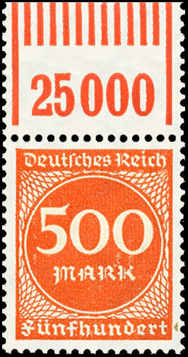 Inflation 1923 Mi.-Nr. 272 W OR 1111 Oberrand - postfrisch
