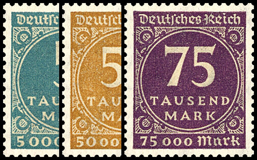 Inflation 1923 Mi.-Nr. 274-276 - postfrisch