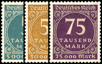 Inflation 1923 Mi.-Nr. 274-276 - postfrisch