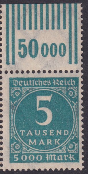 Inflation 1923 Mi.-Nr. 274 W OR 292 Oberrand - postfrisch