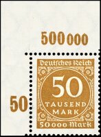 Inflation 1923 Mi.-Nr. 275 b P OR - postfrisch